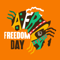 Freedom Africa Map Instagram Post Design