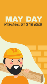 Construction May Day Instagram Story