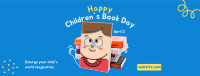 Cute Books Facebook Cover Image Preview