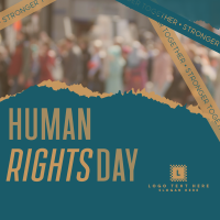 Advocates for Human Rights Day Linkedin Post Design