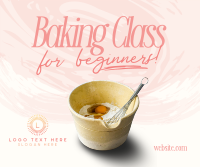 Beginner Baking Class Facebook Post