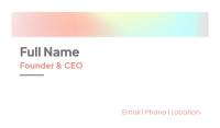 Sales Agent Business Card example 2