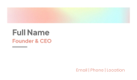 Like Holo Business Card