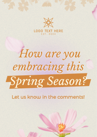 Spring Customer Engagement Poster