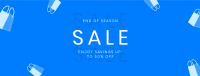 Minimalist End of Season Sale Facebook Cover Design