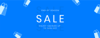 Minimalist End of Season Sale Facebook Cover