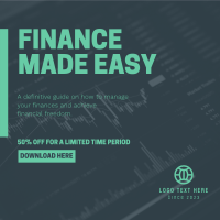 Financial Guide eBook  Linkedin Post Design