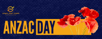Halftone Poppies Facebook Cover