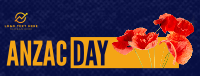 Halftone Poppies Facebook Cover Design