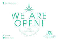 Cannabis Shop Postcard