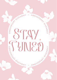 Floral Anniversary Giveaway Poster