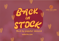 Popular Item Restocking Postcard