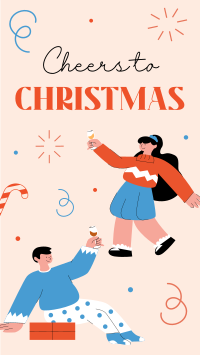 Cheers to Christmas TikTok Video Design