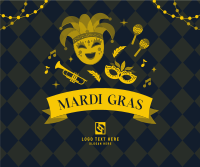 Mardi Gras Celebration Facebook Post