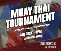 Muay Thai Tournament Facebook Post