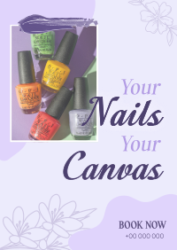 Nail Canvas Salon  Poster