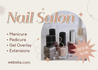 Nail Salon For All Postcard Design