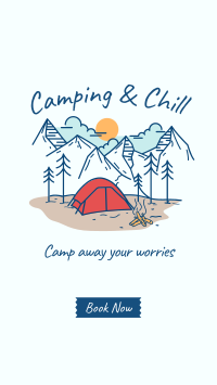 Camping and Chill Facebook Story