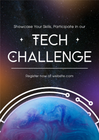 Minimalist Tech Challenge Flyer