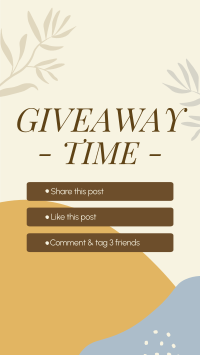 Organic Leaves Giveaway Mechanics Instagram Reel