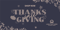 Thanksgiving Autumn Sale Twitter Post