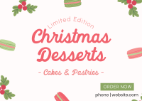 Cute Homemade Christmas Pastries Postcard