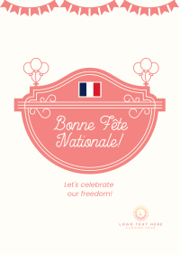 Bastille Day Badge Flyer