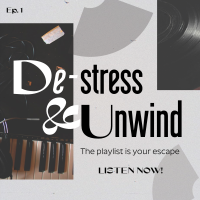 Relaxing Playlist Linkedin Post Design