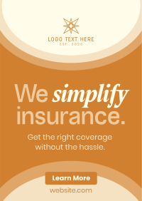 Minimalist Insurance Coverage Poster