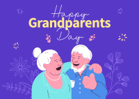 Happy Grandparents Day Postcard