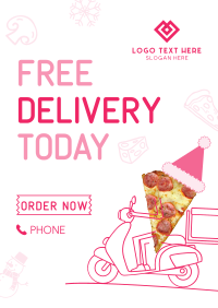 Holiday Pizza Delivery Flyer