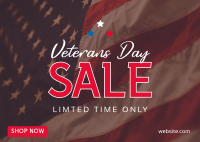 Veterans Medallion Sale Postcard