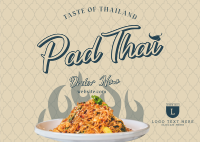 Authentic Pad Thai Postcard