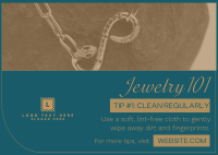 Jewelry Clean Minimal Postcard Design