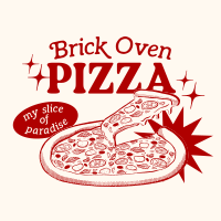 Retro Brick Oven Pizza T-shirt