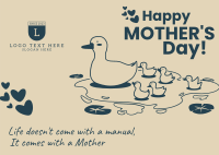 Mother Duck Postcard