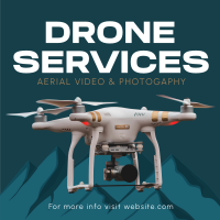 Aerial Drone Service Linkedin Post Design