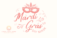 Let's Celebrate Mardi Gras Pinterest Cover Design