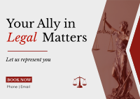 Legal Matters Expert Postcard