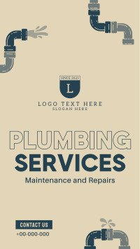 Plumbing Expert Services TikTok Video Design