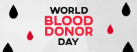 Minimalist Blood Donor Day Facebook Cover