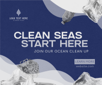 World Ocean Day Clean Up Drive Facebook Post