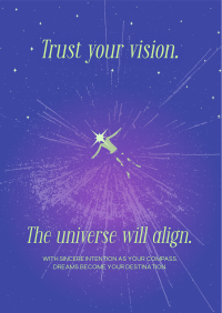 Manifest Your Dream Quote Flyer