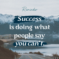 Success Motivational Quote Instagram Post