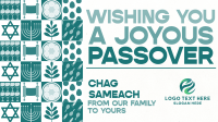 Abstract Geometric Passover Facebook Event Cover