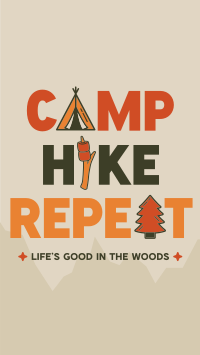 Minimalist Camping Quote Instagram Reel