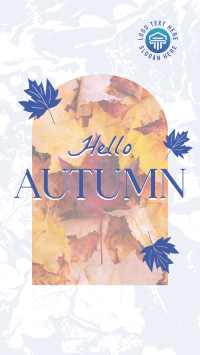 Hello There Autumn Greeting Facebook Story