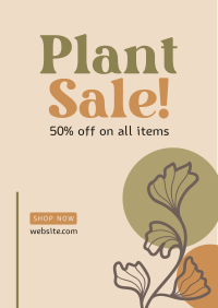 Artistic Plant Sale Flyer