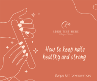 How to keep nails healthy Facebook Post