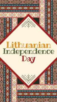 Folk Lithuanian Independence Day Instagram Story